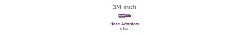 Hose Adaptors 6 Bar 3/4 Inch